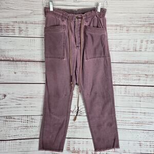Free People City Slouch Pants Sz XS Dusty Rose Boho Grunge Hipster Casual Grunge